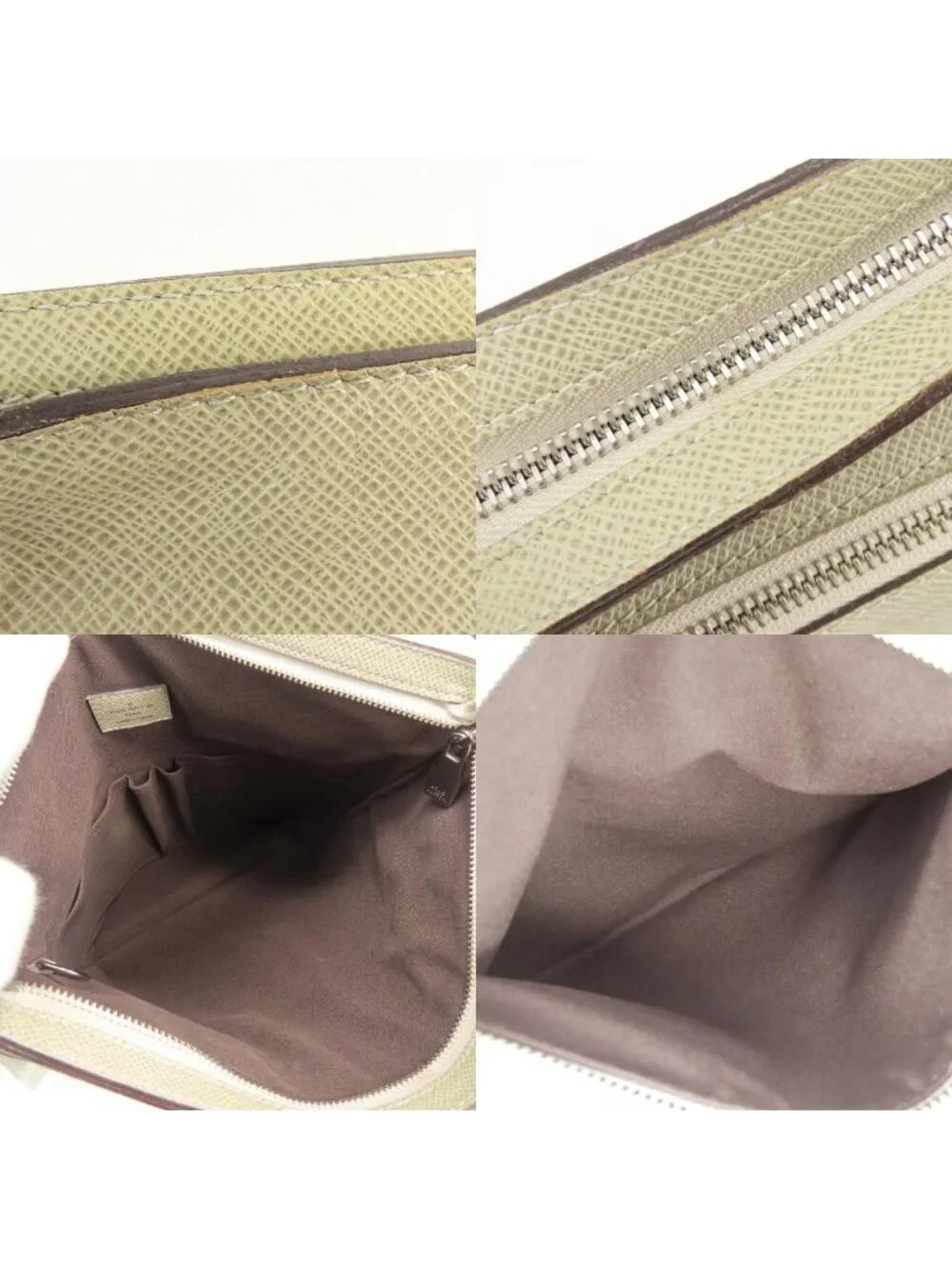 Louis Vuitton Shoulder Bag Sasha Taiga Polaire Gray Ju Crossbody Male